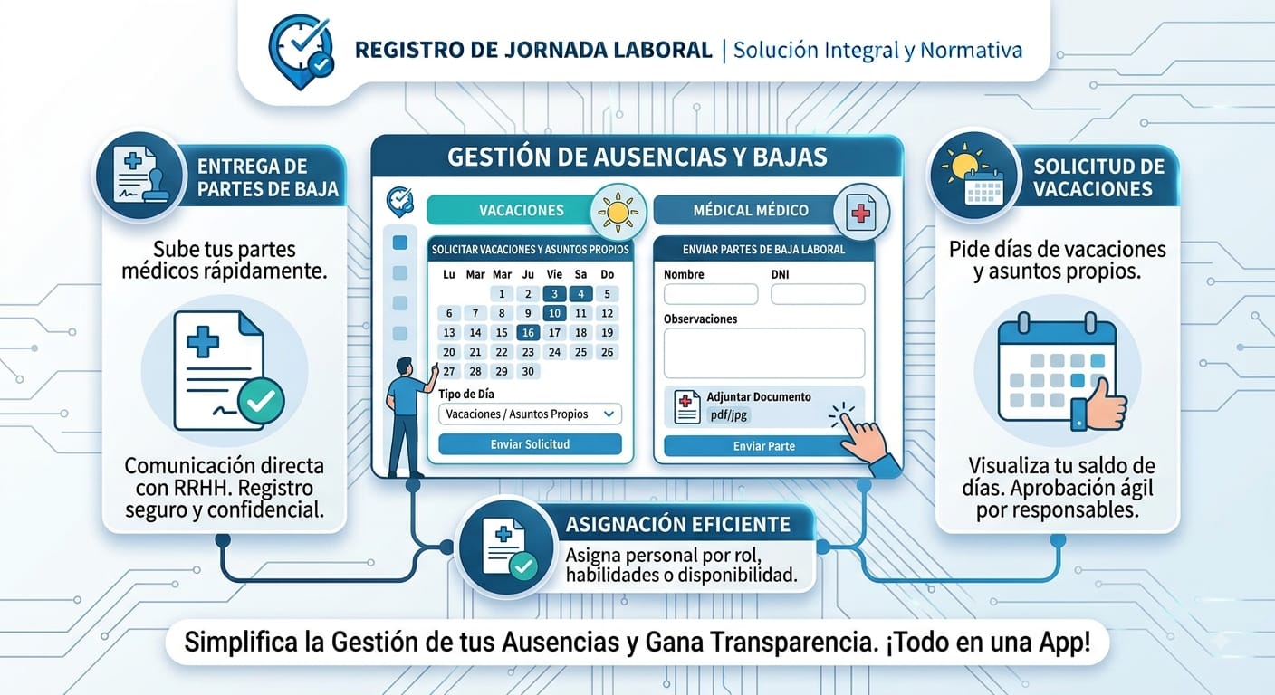 Gestión de ausencias y bajas