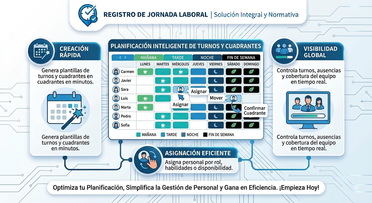 Planificación de turnos y cuadrantes